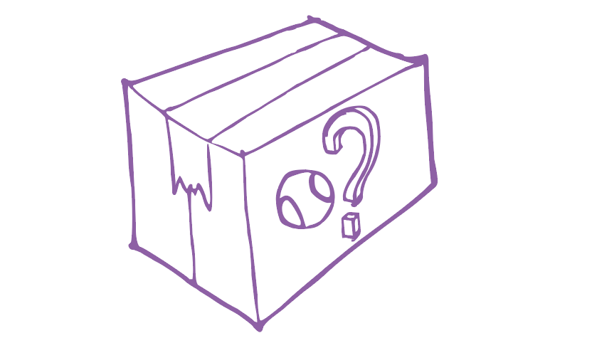 En kasse med en overraskelse, Lootbox (Doodle)