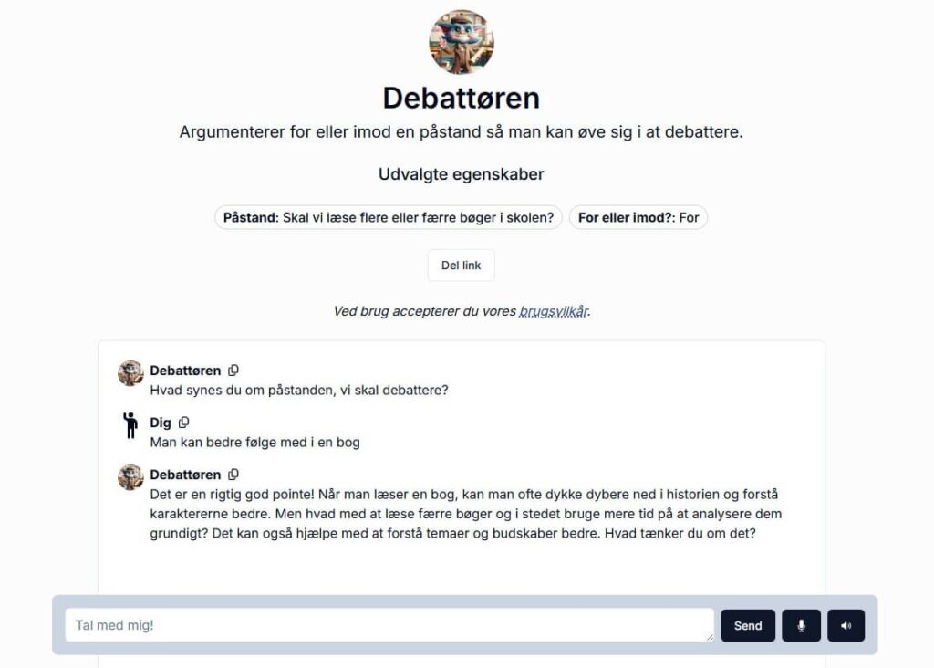 Debattøren eksempel