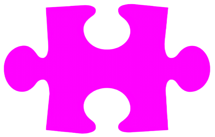 Magenta puslespilsbrik
