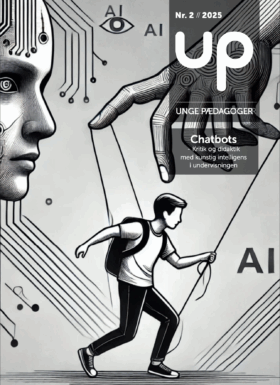 Forside, bog, dreng i snore, marionet, symbolske streger