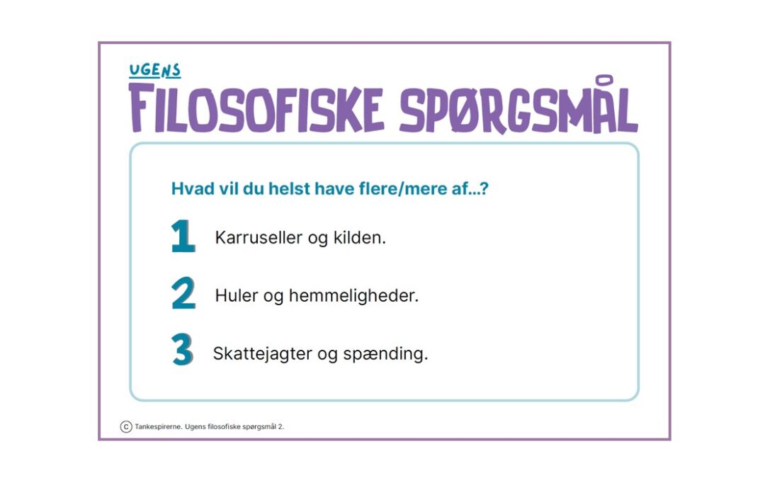 Ugens filosofiske spørgsmål