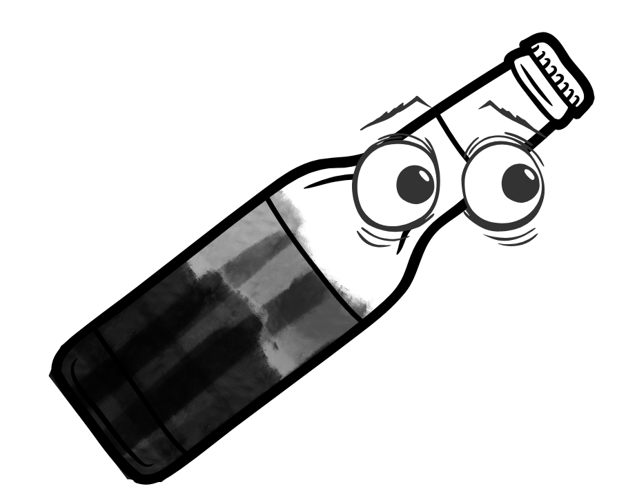 Falske med mørkt stof og urolige øjne